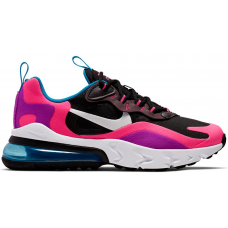 Подростковые кроссовки Nike Air Max 270 React Black Hyper Pink Vivid Purple (GS)