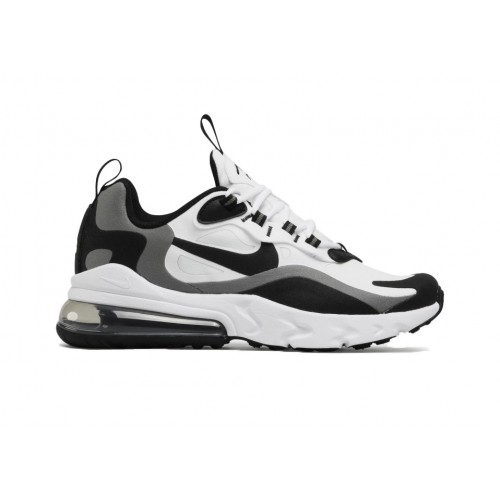 Кроссы Nike Air Max 270 React Black/White/Grey GS - мужская сетка размеров