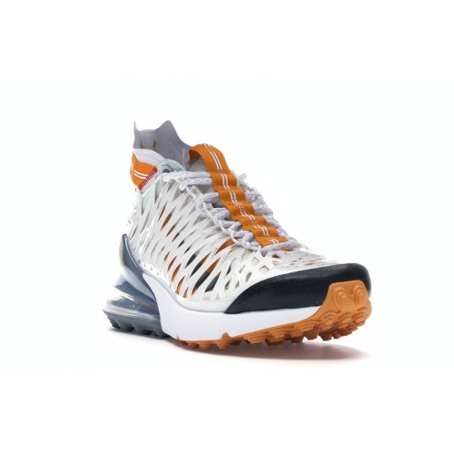 Кроссы Nike Air Max 270 ISPA White Amber Rise - мужская сетка размеров