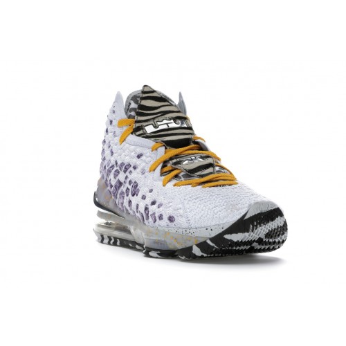 Кроссы Nike LeBron 17 Bron 2K Playoffs - мужская сетка размеров