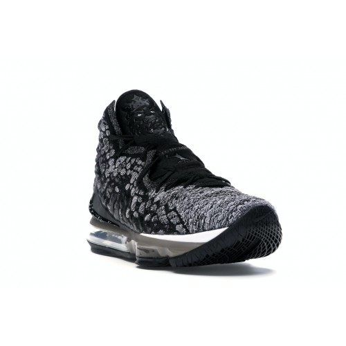 Кроссы Nike LeBron 17 Black White - мужская сетка размеров