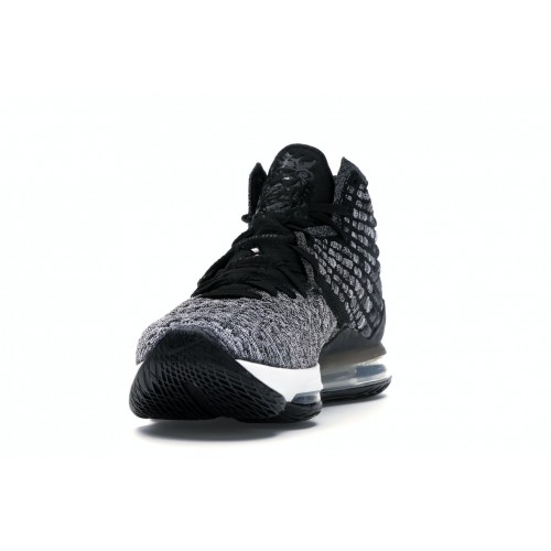 Кроссы Nike LeBron 17 Black White - мужская сетка размеров