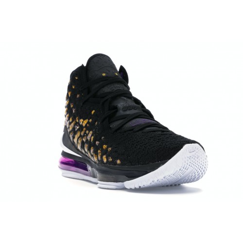 Кроссы Nike LeBron 17 Lakers - мужская сетка размеров