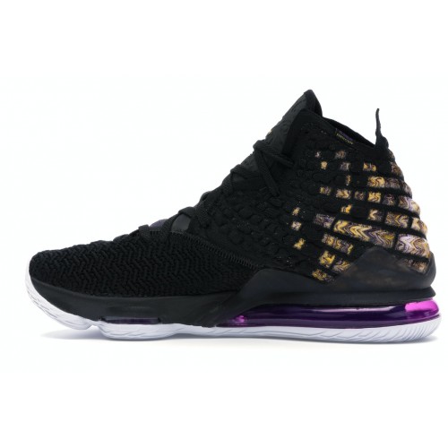 Кроссы Nike LeBron 17 Lakers - мужская сетка размеров