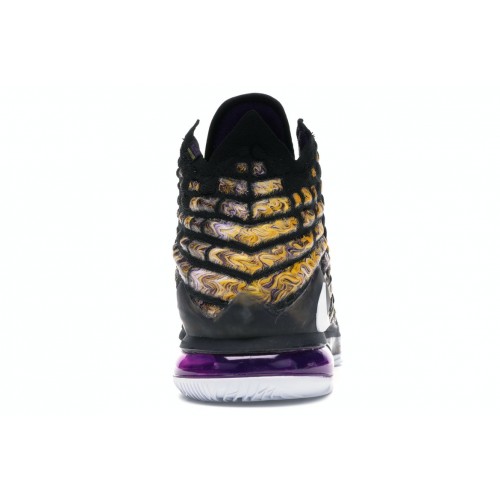Кроссы Nike LeBron 17 Lakers - мужская сетка размеров
