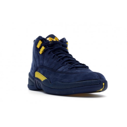 Кроссы Jordan 12 Retro Michigan - мужская сетка размеров