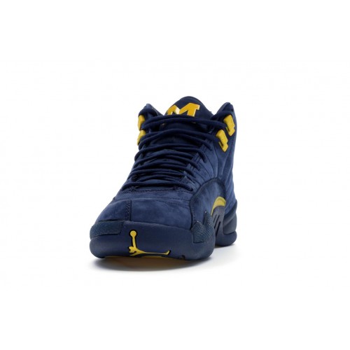 Кроссы Jordan 12 Retro Michigan - мужская сетка размеров