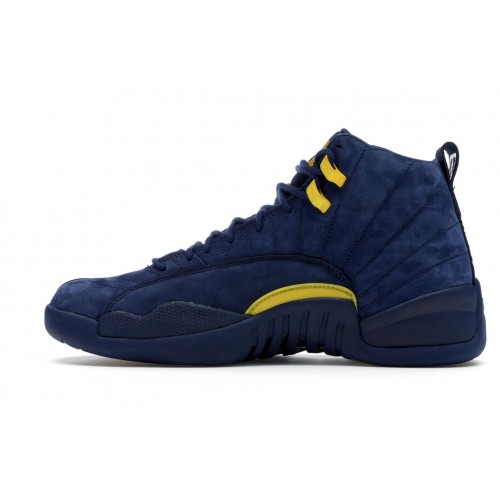 Кроссы Jordan 12 Retro Michigan - мужская сетка размеров
