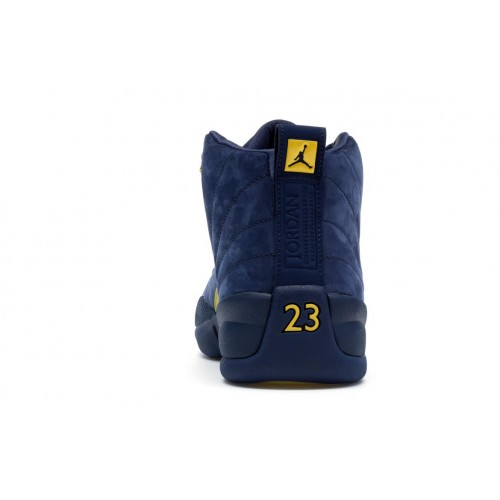 Кроссы Jordan 12 Retro Michigan - мужская сетка размеров