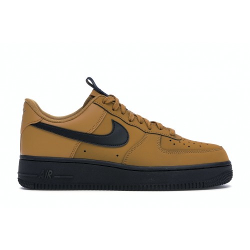 Кроссы Nike Air Force 1 Low Wheat Black - мужская сетка размеров