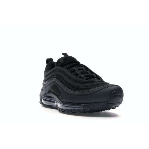 Кроссы Nike Air Max 97 Triple Black - мужская сетка размеров