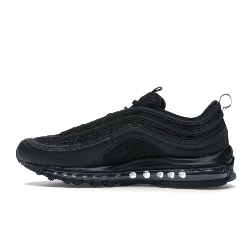 Кроссы Nike Air Max 97 Triple Black - мужская сетка размеров