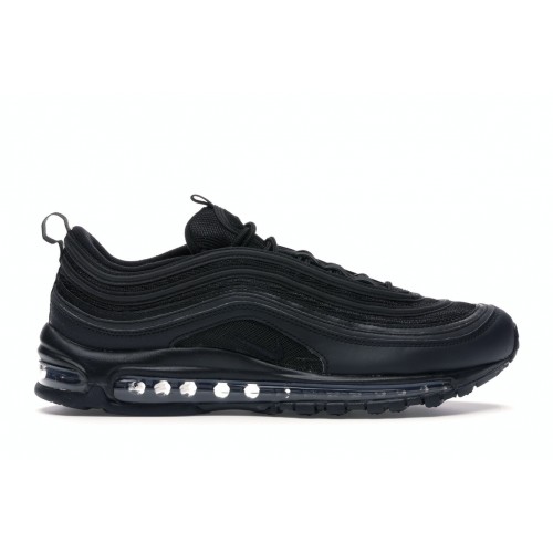 Кроссы Nike Air Max 97 Triple Black - мужская сетка размеров