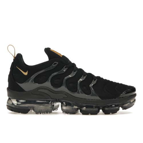 Кроссы Nike Air VaporMax Plus Black Metallic Gold Anthracite - мужская сетка размеров