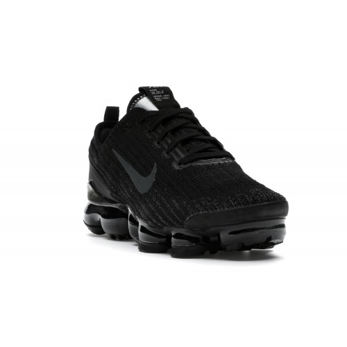 Кроссы Nike Air VaporMax Flyknit 3 Black (GS) - подростковая сетка размеров