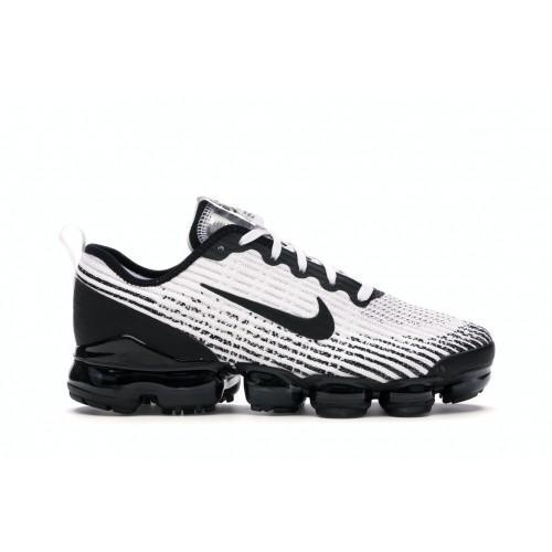 Подростковые кроссовки Nike Air VaporMax Flyknit 3 White Black (GS)
