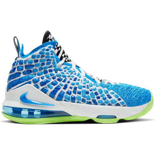 Кроссы Nike LeBron 17 Sprite (GS) - подростковая сетка размеров