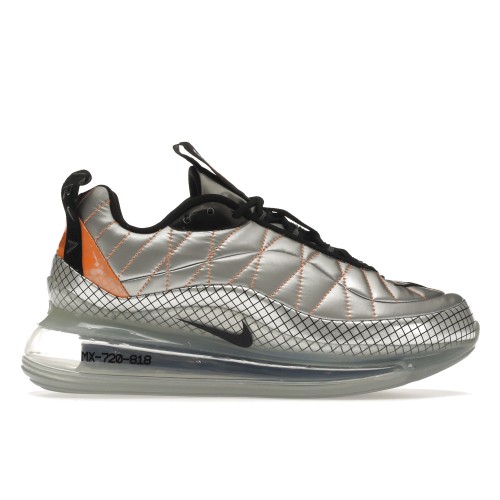 Кроссы Nike MX 720 818 Metallic Silver Total Orange (W) - женская сетка размеров