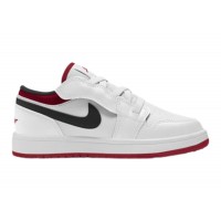 Детские Jordan 1 Low ALT White Gym Red Black (PS)