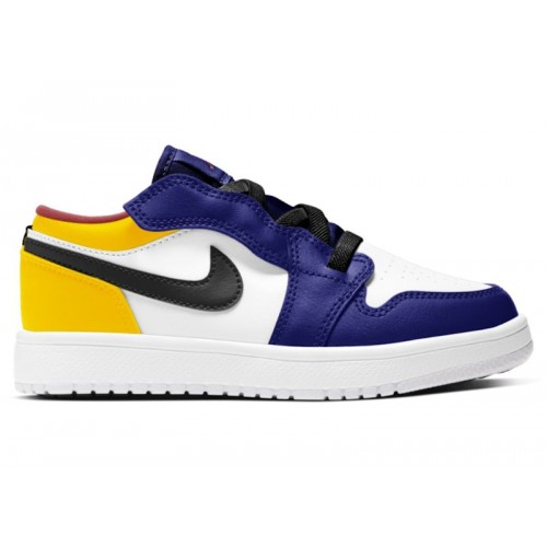 Air Jordan 1 Low ALT PS Royal Yellow - детская сетка размеров