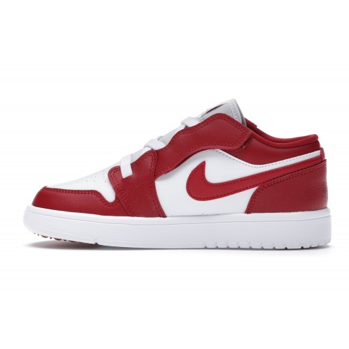 Кроссы Jordan 1 Low Alt Gym Red White (PS) - детская сетка размеров