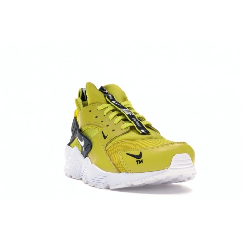 Кроссы Nike Air Huarache Run Zip Bright Citron - мужская сетка размеров