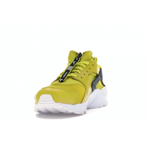 Кроссы Nike Air Huarache Run Zip Bright Citron - мужская сетка размеров