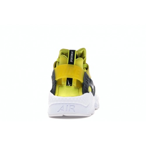 Кроссы Nike Air Huarache Run Zip Bright Citron - мужская сетка размеров