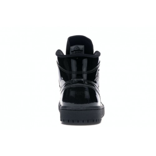 Кроссы Jordan 1 Mid SE Triple Black Patent (W) - женская сетка размеров