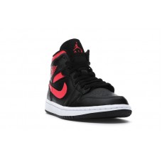 Женские Jordan 1 Mid Black Siren Red (W)