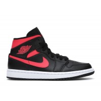Женские Jordan 1 Mid Black Siren Red (W)