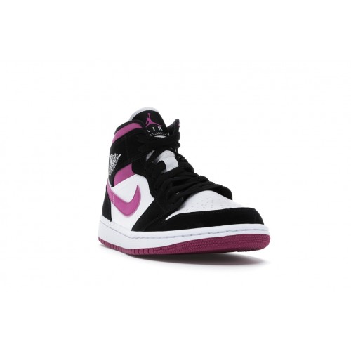 Кроссы Jordan 1 Mid Magenta (W) - женская сетка размеров