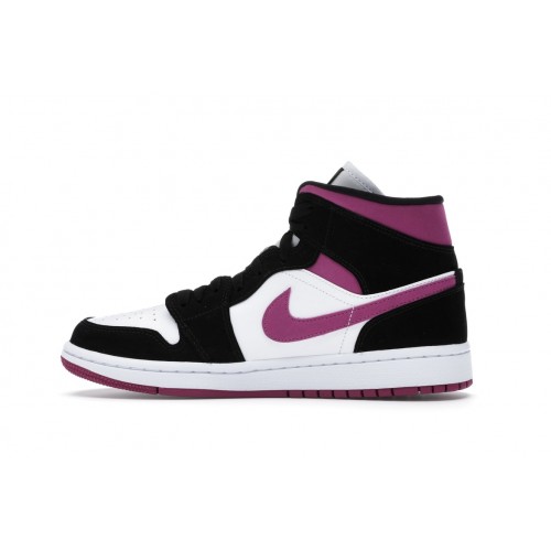 Кроссы Jordan 1 Mid Magenta (W) - женская сетка размеров