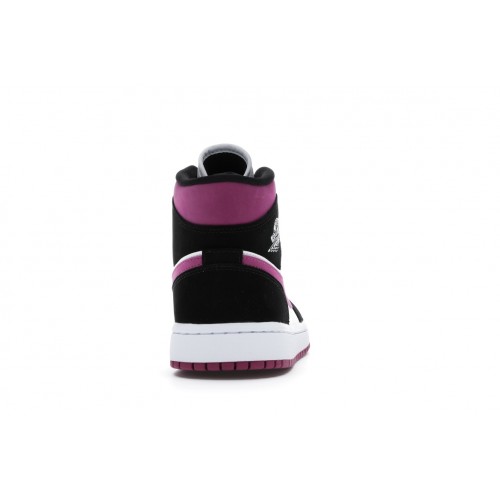 Кроссы Jordan 1 Mid Magenta (W) - женская сетка размеров