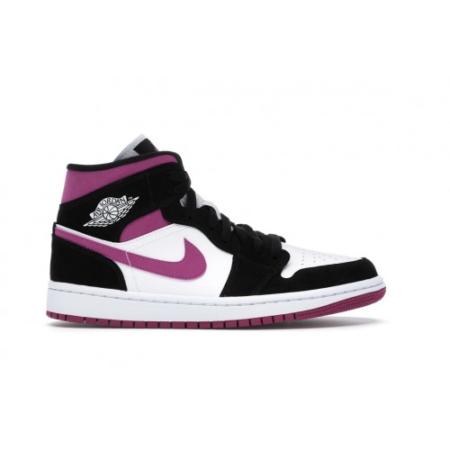 Кроссы Jordan 1 Mid Magenta (W) - женская сетка размеров