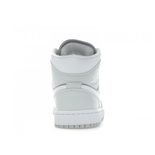 Wmns Air Jordan 1 Mid Photon Dust Atmosphere Grey - женская сетка размеров