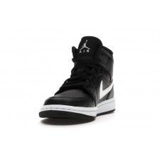 Женские Jordan 1 Mid Black White (W)
