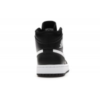 Женские Jordan 1 Mid Black White (W)