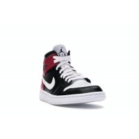 Женские Jordan 1 Mid Black Noble Red (W)