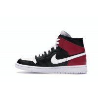 Женские Jordan 1 Mid Black Noble Red (W)
