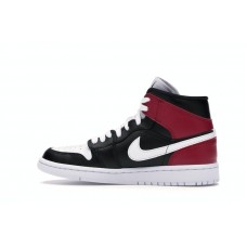 Женские Jordan 1 Mid Black Noble Red (W)