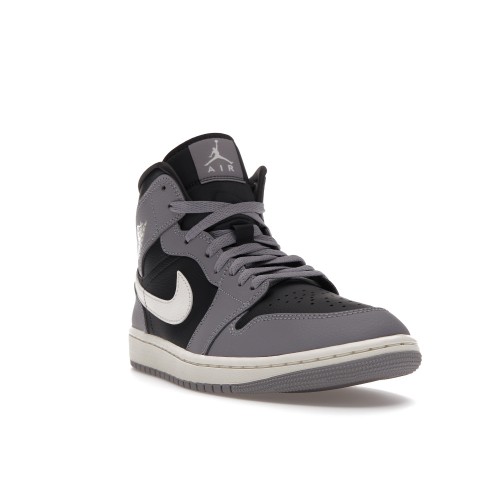 Кроссы Jordan 1 Mid Cement Grey (W) - женская сетка размеров