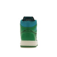 Женские Jordan 1 Mid Lucky Green Aquatone (W)