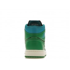 Женские Jordan 1 Mid Lucky Green Aquatone (W)