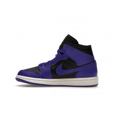 Женские Jordan 1 Mid Purple Black (W)