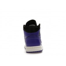 Женские Jordan 1 Mid Purple Black (W)