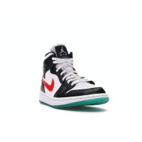 Женские Jordan 1 Mid Alternate Swooshes Red Yellow (W)