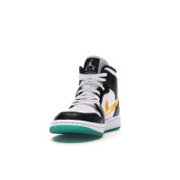 Женские Jordan 1 Mid Alternate Swooshes Red Yellow (W)