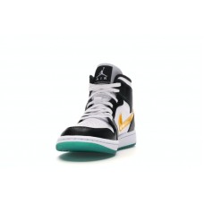 Женские Jordan 1 Mid Alternate Swooshes Red Yellow (W)