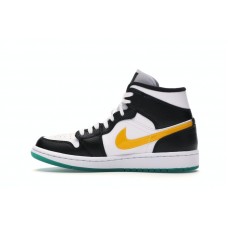 Женские Jordan 1 Mid Alternate Swooshes Red Yellow (W)